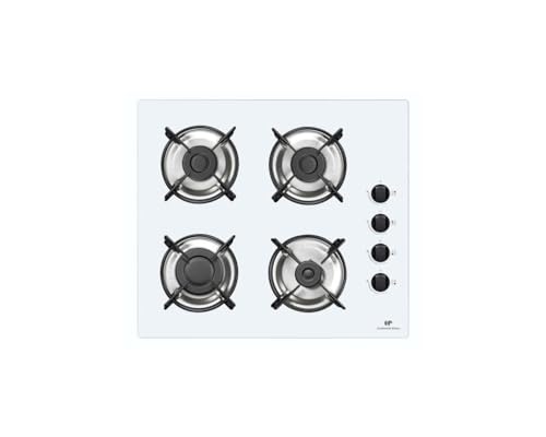 Continental Edison Tisch mit 4 Kochfeldern – Gas, weißes Glas