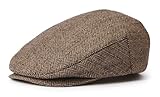 Brixton Unisex-Adult Hooligan Driver Snap Hat Beret, Brown/Khaki, L