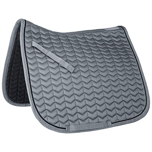 WALDHAUSEN Schabracke Classic grau/schwarz Warmblut Dressur