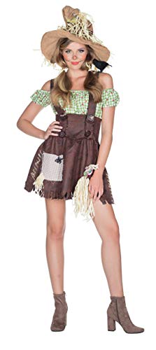 Rubie's Vogelscheuche Kostüm Kleid Größe 42 Damen Karneval Bauernhof Halloween Scarecrow Bäuerin