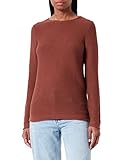 TOM TAILOR Damen Basic Strickpullover aus Bio-Baumwolle, 30041 - Grounded Brown, XXXL