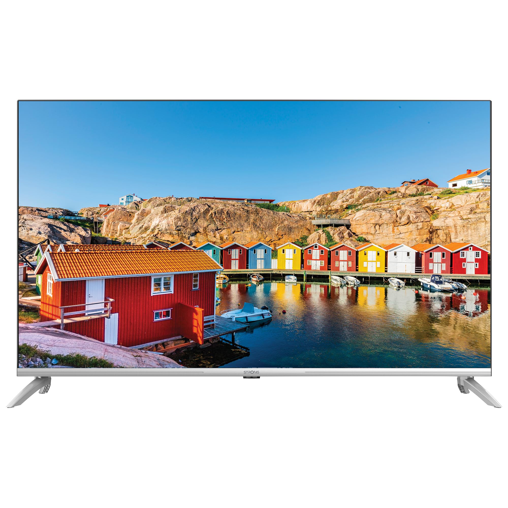 STRONG SRT43UD6593 108 cm (43 Zoll) Fernseher (Full-HD Smart TV, HD Triple Tuner, App Store, Prime Video, Netflix, YouTube, DAZN, Disney+) [Mod. 2023]