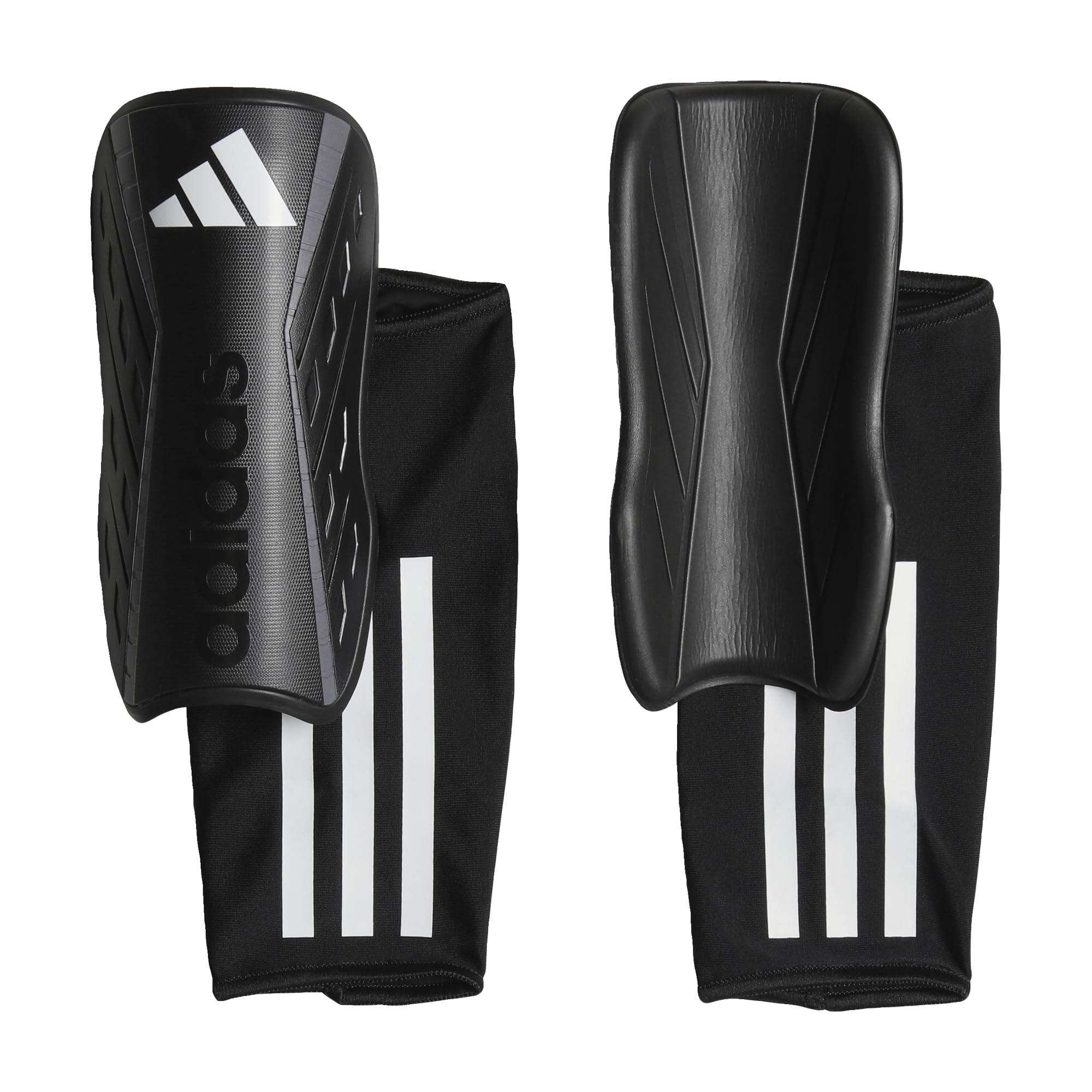 Adidas Unisex Shin Guard Tiro League Shin Guards, Black/White/Iron Met., HN5606, L