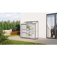 VITAVIA Gewächshaus »Styx«, 1,3 m², Kunststoff/Aluminium, winterfest - grau