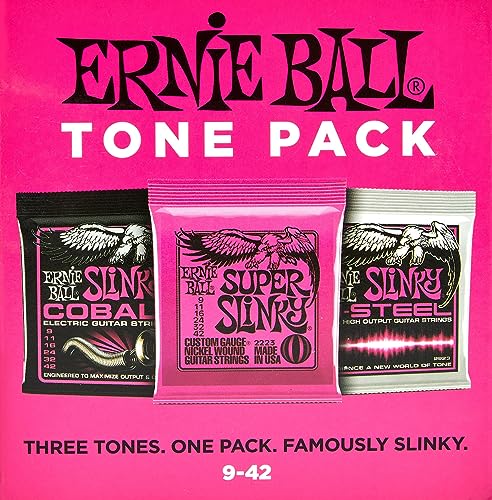 Ernie Ball Super Slinky E-Tone Pack - 9-42 Gauge