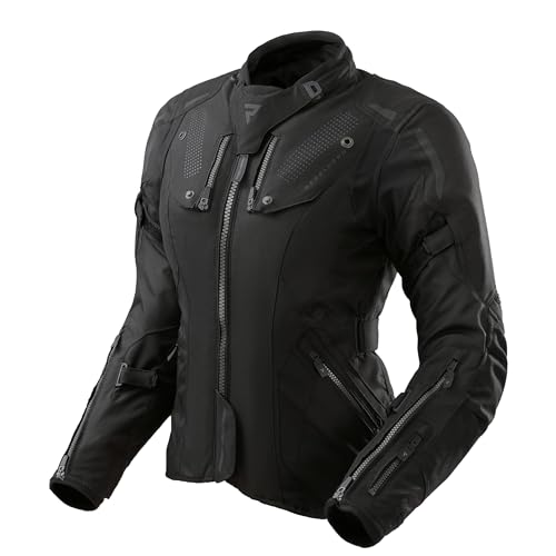 REBELHORN Hiker IV Lady Motorradjacke Damen | Textil | Ellbogen und Schulterprotektoren Stufe 2 | Herausnehmbares In&Out Membran | 2 Belüftungspaneele | 4 Belüftungskanäle