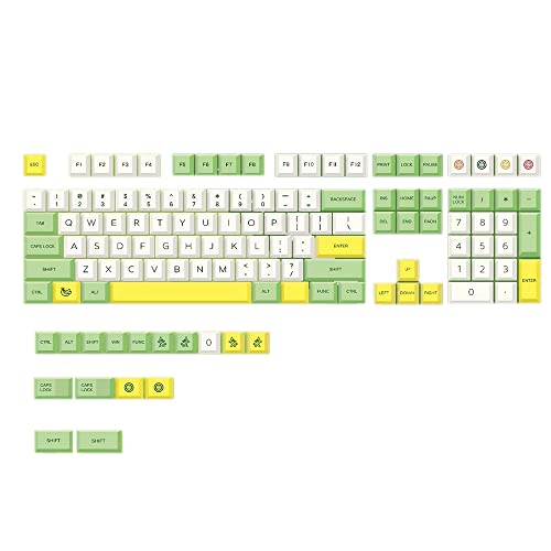 Seprendi Tastenkappen PBT 124 Tasten XDA Sublimation Set f¨¹r Kailh Cherry MX Switches Mechanische Gaming Tastaturen