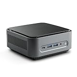 Mini PC CSL Narrow Box Premium Windows 11 Pro lüfterlos, Intel N200 4X 3700 MHz Turbotakt, 500 GB M.2 SSD, 16 GB DDR4-RAM, Intel UHD Grafik, HDMI 2, USB 3.2, BT 5.2, DisplayPort, Dual WLAN