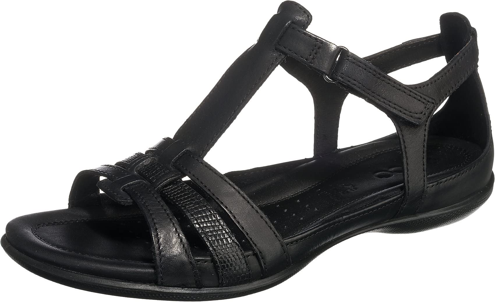 ECCO Damen Flash Sandale, Schwarz, 36 EU