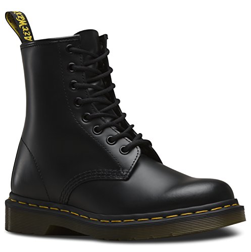 Dr. Martens 1460 Glatt, Erwachsene Unisex Stiefel,, Schwarz (Black), 43 EU