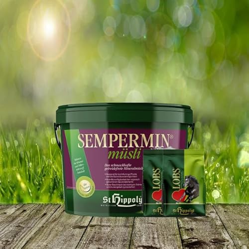 St. Hippolyt SemperMin Müsli 7,5 kg und wir schenken Ihrem Pferd 2 x 1 kg Happy Horse Lecker Snacks