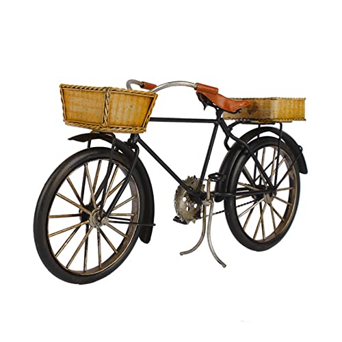 KASFDBMO Mini-Retro-Fahrrad-Spielzeug, Druckguss, Retro-Finger-Fahrradmodell für Sammlungen, Desktop-Dekorationen, Heimfahrrad-Modell, Miniatur-Ornamente, Eisen, Basteln, Heimdekorationen für