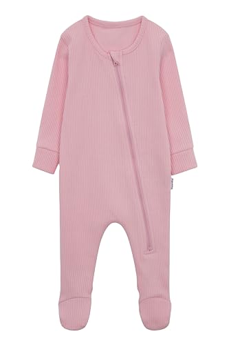 DreamBuy Unisex Baby Reißverschluss Kleinkind-Schlafanzüge (18-24 Monate, Süßes Rosa)