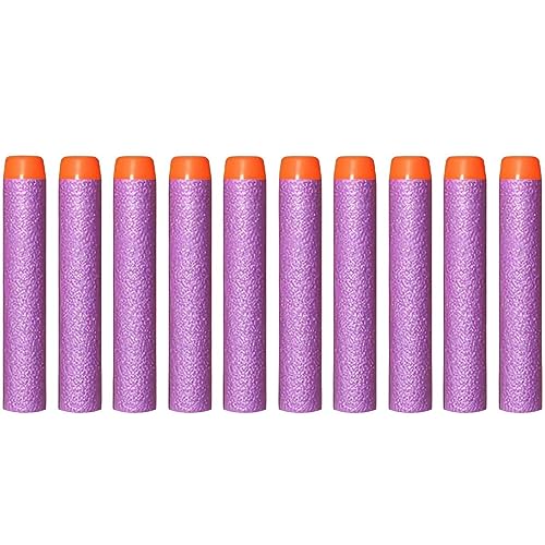 10-1000 Soft Nachfüll Darts Pfeile Elite Clip für NERF N-Strike Kind Spielzeug, Farbe:Violett, Menge:400