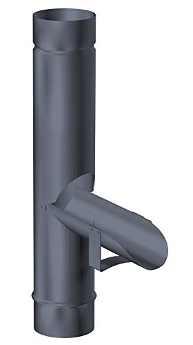 Trobak Dachrinne NW 80 Aluminium Farbe Anthrazit Länge 2 Meter (Regenwasserklappe für Fallrohre DN 80 Aluminium Anthrazit)