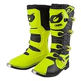 O'NEAL | Motocross-Stiefel | Enduro Motorrad | Komfort Air-Mesh-Innenleben, vier Verschlussschnallen, hochwertiges Synthetik-Matherial | Boots Rider Pro | Erwachsene | Schwarz Neon-Gelb | Größe 40