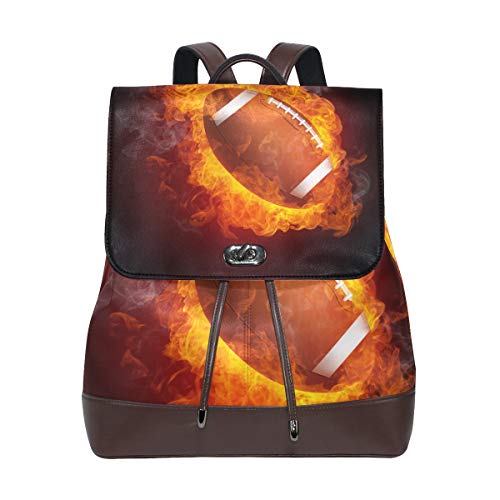 FANTAZIO Rucksack Fire Football Muster Reisetasche