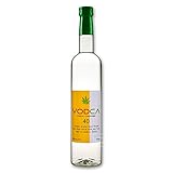 1 Flasche Cannabis Vodka 0,5l | Wodka Drink 40% Alkohol mit Hanfblüten Aroma | Alkoholische Schnaps Geschenk-Idee für Männer