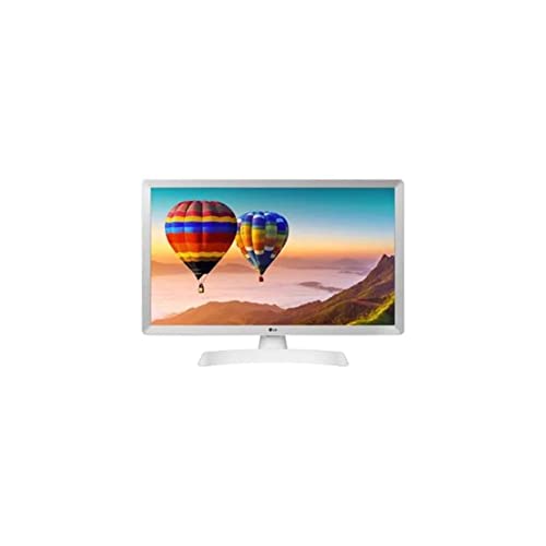 LG 24TN510S- WZ 60 cm (24 Zoll) Smart TV Monitor HD 1366x768 16:9 DVB-T2/C/S2 WLAN Miracast 10W 2X HDMI 1.4 1x USB 2.0 optisch, LAN RJ45 VESA 75x. 75, Weiß