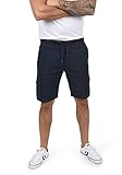 Indicode IDFrances Herren Cargo Shorts Bermuda Kurze Hose mit Stretchanteil Cargotaschen Baumwollmischung Regular fit, Größe:M, Farbe:Navy (400)