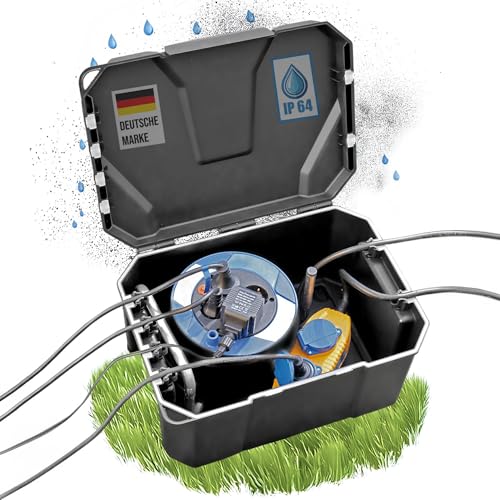 Heissner Powerbox Stromverteilerbox für Garten, Beleuchtung, Pool, Handwerk, Weihnachtsbeleuchtung