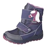 RICOSTA Mädchen Winterstiefel GAREI, Kinder Boots, Weite: Mittel, lose Einlage, Sympatex, waschbar, wasserdicht, warm, Nautic/Marine (170), 26 EU