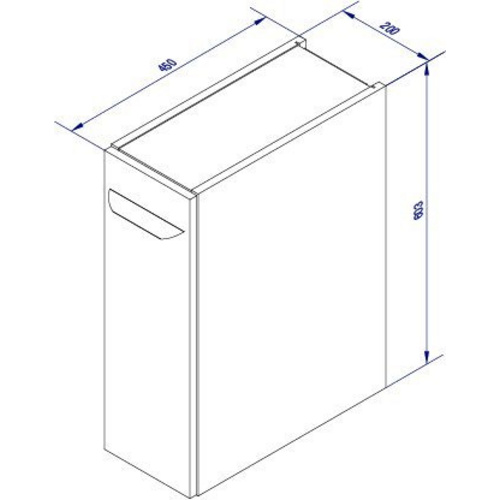 FACKELMANN Unterschrank »LUXOR«, BxHxT: 20 x 60,3 x 45 cm - braun 2