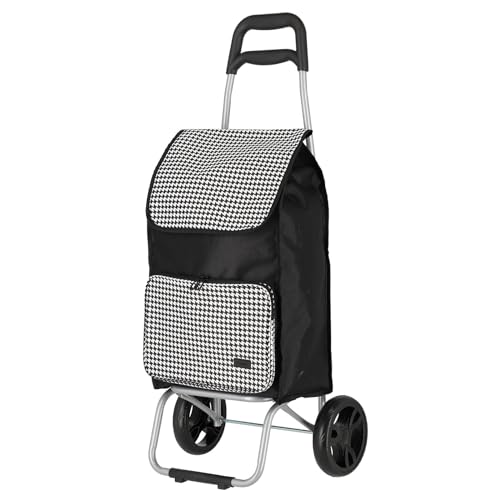 Paklite Einkaufsroller 2 Rollen 2 Rollen 53 cm 53cm Weichgepäck 28L Schwarz