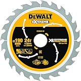 DEWALT XR Extreme Runtime Kreissaegeblatt Handkreissäge, 1 Stück, 190/30 mm 24 WZ/FZ, DT99562-QZ