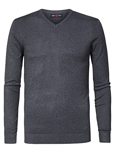 Petrol Industries - Herren Essential V-Neck Knit - Schwarz