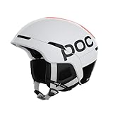 POC Obex BC MIPS - Ski- und Snowboardhelm für einen optimalen Schutz auf und abseits der Piste, Hydrogen White/Fluorescent Orange AVIP, XS-S (50-56cm)