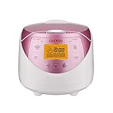 CUCKOO CR-0631F Digitaler Reiskocher klein, Reiskocher Dampfgarer, 1l, Micom Fuzzy Logic, Timer, LCD-Display, 7 Koch- & 3 Zusatzfunktionen, Antihaftbeschichtung, electric rice cooker mini digital weiß