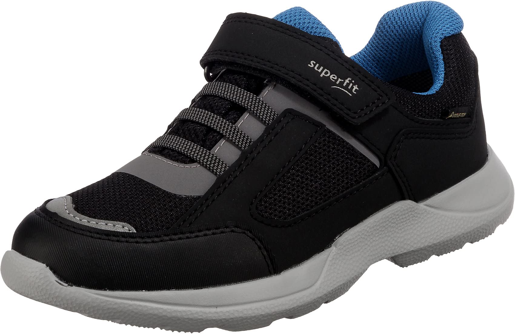 Superfit Jungen Rush Sneaker, Schwarz Hellblau 0000, 27 EU