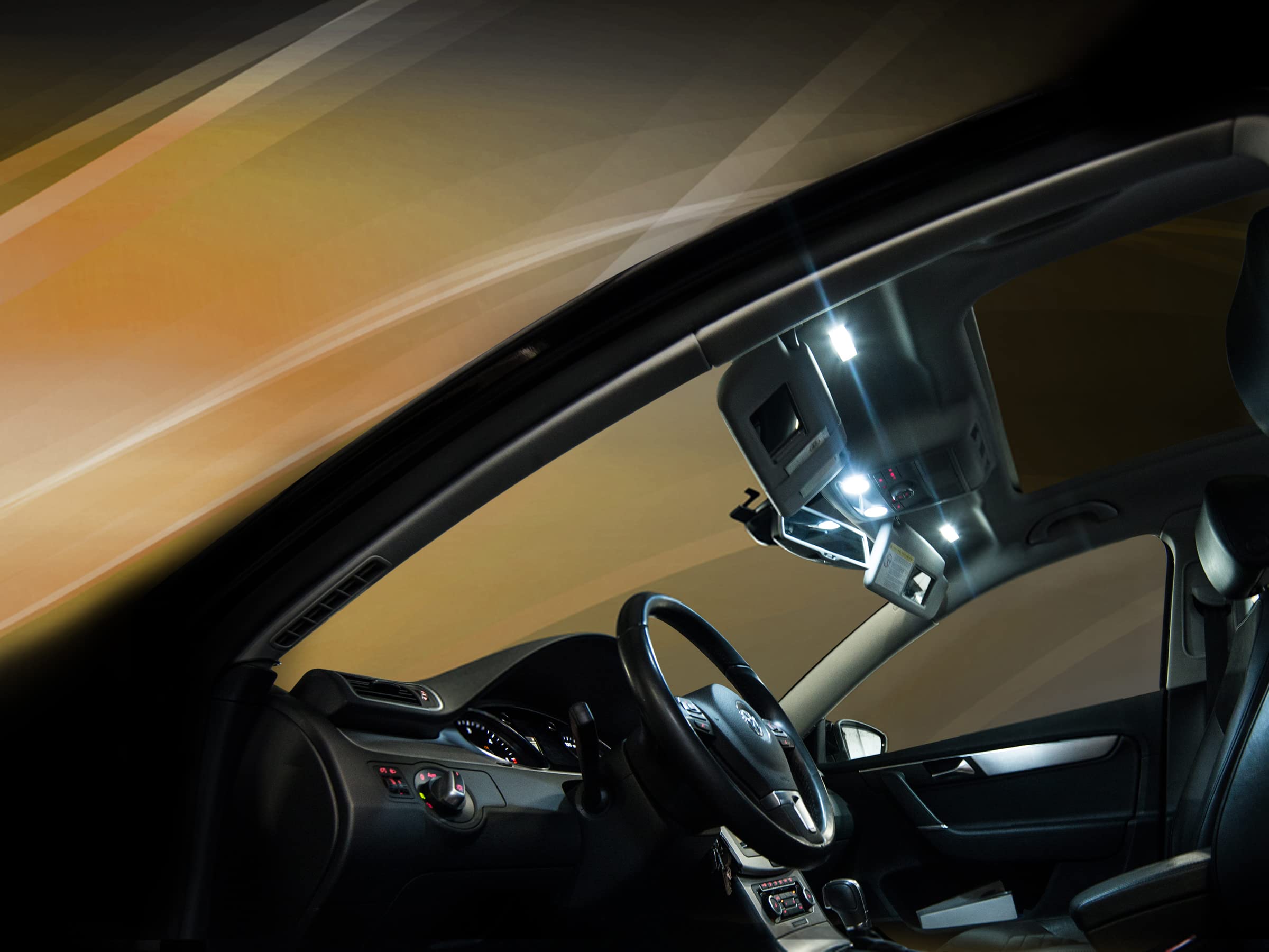 maxtron Innenraumbeleuchtung Set für Auto 997 (911) Carrera 6000K Kalt Weiß Beleuchtung Innenlicht Komplettset