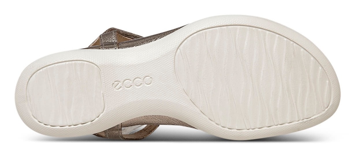 Ecco Riemchensandale "FLASH", Sommerschuh, Sandalette, Klettschuh, im Metallic-Look 3