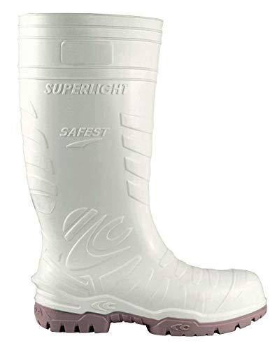 Cofra 00060-003.W46 SAFEST WHITE S5 CI SRC Sicherheitsstiefel, Weiß/Grau, Größe 46