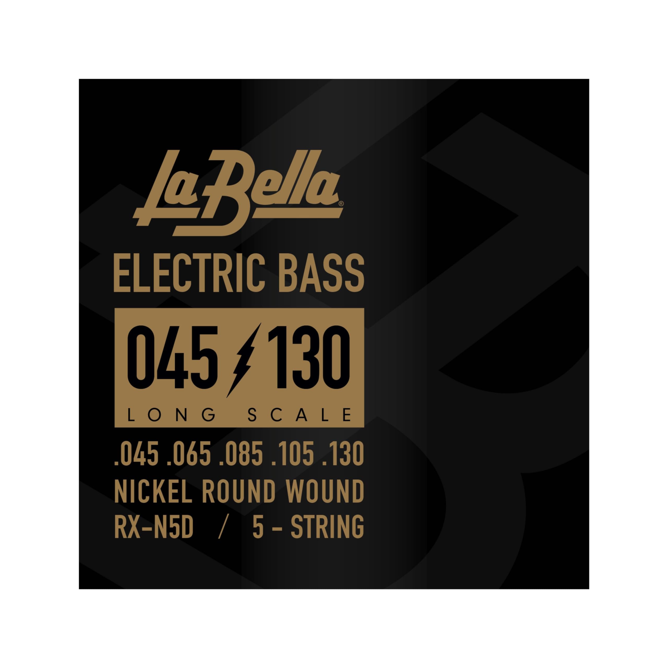 La Bella Strings »RX SERIES NICKEL PLATED - RX-N5D - 5-STRING E-BASS« Saiten 5-String für E-Bass - Nickel Plated Steel - 045-130