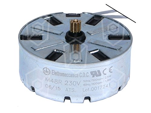 CDC Motor für Lamber für Timer 230V 1,9/2,5 W 50/60Hz Drehrichtung rechtsdrehend ø 47mm Kabel 260mm 47mm Ritzel 4,9mm AC 230V