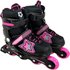 L.A. Sports Inline Skates, Polypropylen/Polyurethan, schwarz/pink - rosa