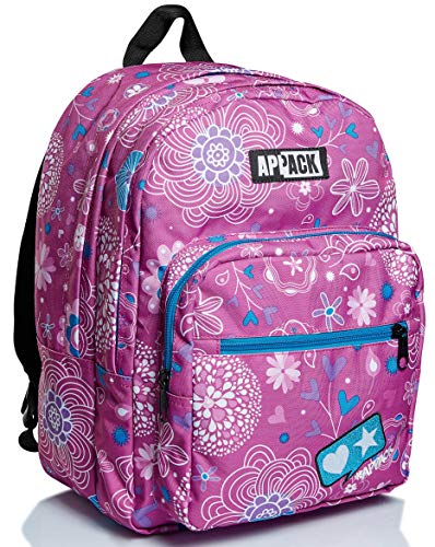 Rucksack mit doppeltem Fach für Appack, Webkin, Rosa, Schule und Freizeit