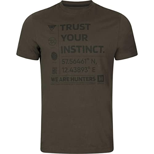 Härkila | Instinct S/S t-shirt | Professionelle Jagd Kleidung & Jagd Zubehör für Herren | Skandinavische Qualität Made to Last | Shadow Brown, S