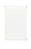 GARDINIA 31234 EASYFIX Rollo Dekor 668 Jahreszeiten weiß/weiß 60 x 150 cm