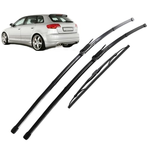 Scheibenwischer Vorne Hinten Wischerblätter Set, für Audi A3 8P 2005-2012 Windschutzscheibenwischer