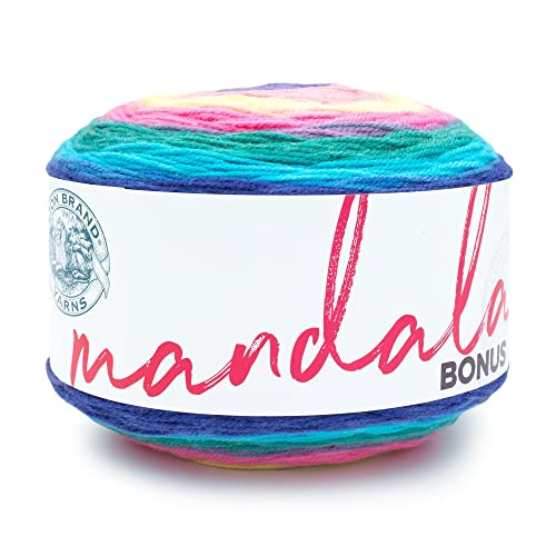 Lion Brand Yarn Mandala Bonus Bundle Garn, Wraith