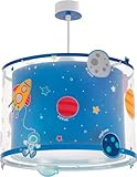 Dalber kinderlampe Pendelleuchte Hängelampe Planets Planeten Raum, 33 x 33 x 25 cm, Blau