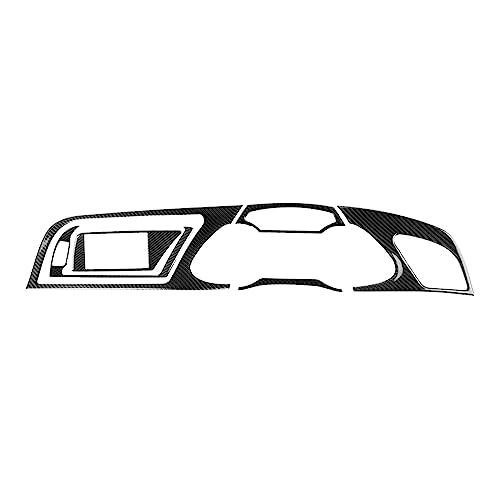 Innenleisten 6 Stück RHD Car Interior Armaturenbrett Instrumententafel Decor Trim Cover Für A4 2009–2010 Für A4L 2009–2012