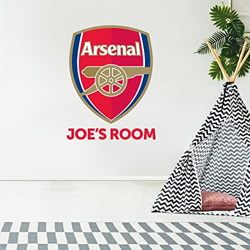 Beautiful Game Arsenal Football Club Offizieller Wandaufkleber mit Wappen und Arsenal-Aufkleber, Vinyl, 90 cm