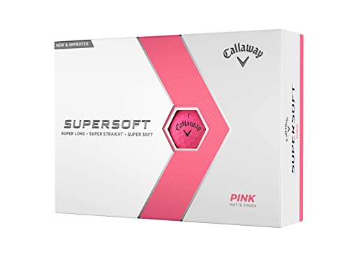 Callaway Supersoft Golfbälle, 12B, Pink