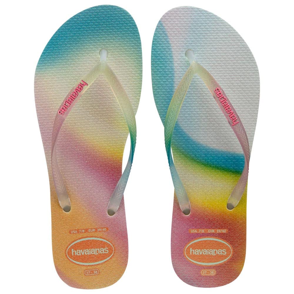 Havaianas SLIM METALLIC RAINBOW BEIGE 37/38