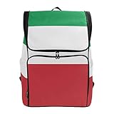 FANTAZIO Rucksack mit Flagge von Italien für den Außenbereich, für Reisen, Wandern, Camping, Freizeit-Rucksack, groß